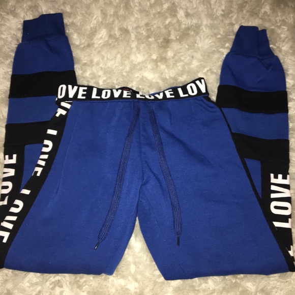 Blue and Black Jogger Pants - Picture 2 of 2